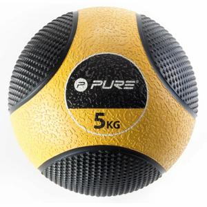 p2i201940-medicine-ball-pure2improve-5kg-yellow-black-one-size