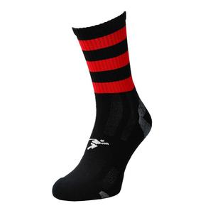 721mbs-medium-high-socks-precision-pro-hooped-gaa-black-red-40-46