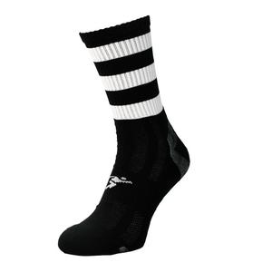 721mbw-medium-high-socks-precision-pro-hooped-gaa-black-white-40-46